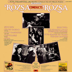 Rozsa Conducts Rozsa Soundtrack (Mikls Rzsa) - CD Back cover