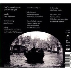 La Commedia Soundtrack (Louis Andriessen) - CD Back cover