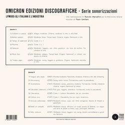Gli Italiani e lIndustria Soundtrack (Piero Umiliani) - CD Back cover