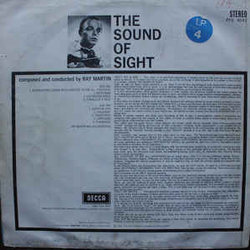 The Sound Of Sight Soundtrack (Ray Martin) - CD Achterzijde
