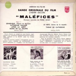 Malfices Soundtrack (Pierre Henry) - CD Trasero