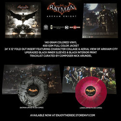 Batman: Arkham Knight Trilha sonora (Nick Arundel, David Buckley, Glen Cheney, Youngjae Lee, Michael Vickerage) - CD-inlay