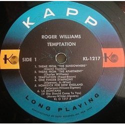 Temptation サウンドトラック (Various Artists, Roger Williams) - CDインレイ