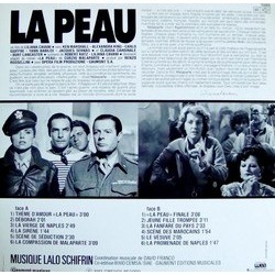 La Peau Soundtrack (Lalo Schifrin) - CD Trasero