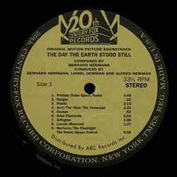 The Day the Earth Stood Still サウンドトラック (Bernard Herrmann) - CDインレイ