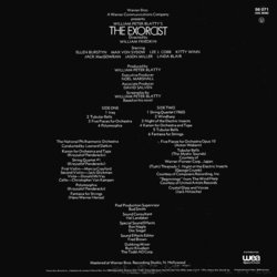 The Exorcist Trilha sonora (Various Artists) - CD capa traseira