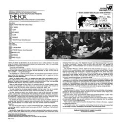 The Fox Trilha sonora (Lalo Schifrin) - CD capa traseira
