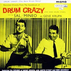 Drum Crazy サウンドトラック (Gene Krupa, Red Nichols, Anita O'Day, Leith Stevens) - CDカバー