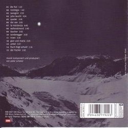 Marmorera Ścieżka dźwiękowa (Peter Scherer) - Tylna strona okladki plyty CD