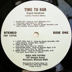 Time to Run Ścieżka dźwiękowa (Various Artists, Tedd Smith) - wkład CD