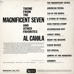 The Magnificent Seven Ścieżka dźwiękowa (Various Artists, Al Caiola) - Tylna strona okladki plyty CD
