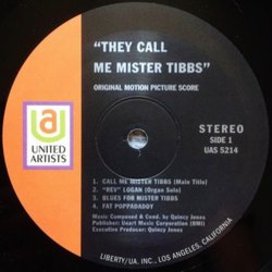 They Call Me Mister Tibbs! Soundtrack (Quincy Jones) - cd-inlay