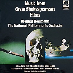 Music from Great Shakespearean Films Trilha sonora (Miklós Rózsa, Dmitri Shostakovich, William Walton) - capa de CD