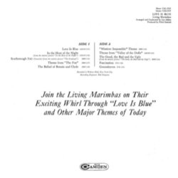 Love Is Blue Soundtrack (Various Artists, Living Marimbas) - CD Achterzijde