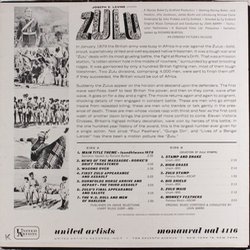 Zulu Soundtrack (John Barry) - CD Back cover