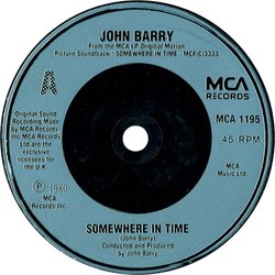 Somewhere in Time Soundtrack (John Barry) - cd-cartula