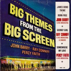 Big Themes From The Big Screen Soundtrack (Various Artists, John Barry, Ray Conniff, Percy Faith) - Cartula