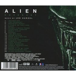 Alien: Covenant サウンドトラック (Jed Kurzel) - CD裏表紙