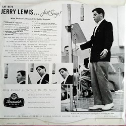 Just Sings Soundtrack (Jerry Lewis) - CD Back cover