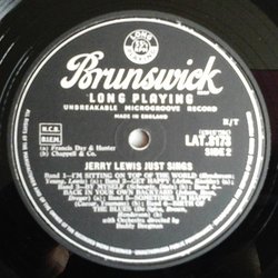 Just Sings サウンドトラック (Jerry Lewis) - CDインレイ