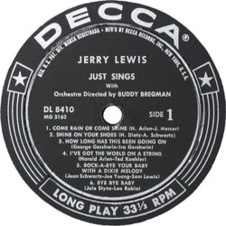 Just Sings Trilha sonora (Jerry Lewis) - CD-inlay