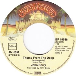 Theme From The Deep サウンドトラック (John Barry) - CDインレイ