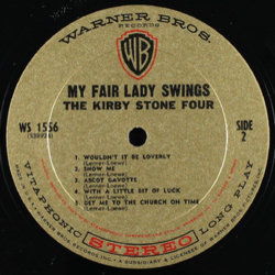 My Fair Lady Swings Ścieżka dźwiękowa (Various Artists, The Kirby Stone Four) - wkład CD
