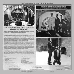 Investigation Of A Citizen Above Suspicion Colonna sonora (Ennio Morricone) - Copertina posteriore CD