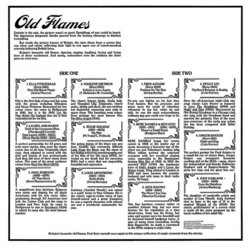 Old Flames サウンドトラック (Various Artists) - CD裏表紙