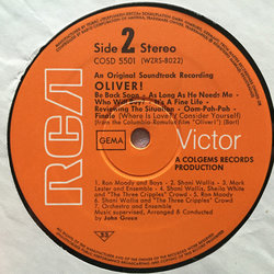 Oliver! Soundtrack (Johnny Green) - cd-inlay