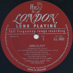 Candlelight Bande Originale (	Mantovani , Various Artists) - cd-inlay