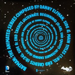 Batman: The Animated Series Trilha sonora (Danny Elfman) - CD capa traseira