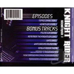 Knight Rider Vol.2 Soundtrack (Don Peake) - CD Back cover