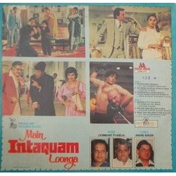Main Intequam Loonga Ścieżka dźwiękowa (Various Artists, Anand Bakshi, Laxmikant Pyarelal) - Tylna strona okladki plyty CD