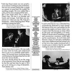 James Dean Ścieżka dźwiękowa (Leonard Rosenman, Dimitri Tiomkin) - Tylna strona okladki plyty CD