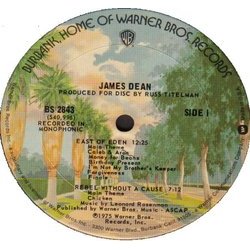 James Dean サウンドトラック (Leonard Rosenman, Dimitri Tiomkin) - CDインレイ