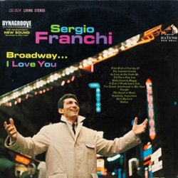 Broadway...I Love You Soundtrack (Various Artists, Sergio Franchi) - CD cover