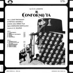 Il Conformista Soundtrack (Georges Delerue) - CD Back cover