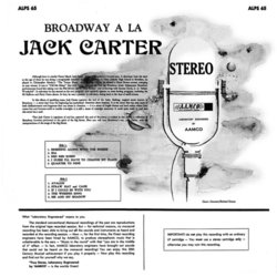Broadway ala Jack Carter Soundtrack (Various Artists, Jack Carter) - CD Back cover