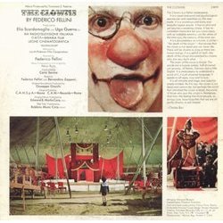 The Clowns Soundtrack (Nino Rota) - CD Back cover