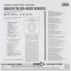 Rudolph, the Red-Nosed Reindeer Soundtrack (Various Artists, Burl Ives, Johnny Marks) - CD Back cover
