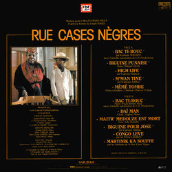 Rue cases ngres Soundtrack (Various Artists,  Groupe Malavoi) - CD Back cover