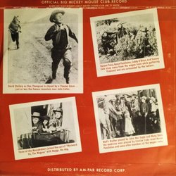 Westward Ho the Wagons! Soundtrack (Various Artists, George Bruns) - CD Back cover