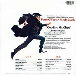 Goodbye, Mr. Chips Ścieżka dźwiękowa (Various Artists, John Williams) - Tylna strona okladki plyty CD