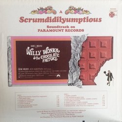 Willy Wonka & The Chocolate Factory Ścieżka dźwiękowa (Various Artists, Leslie Bricusse, Anthony Newley) - Tylna strona okladki plyty CD