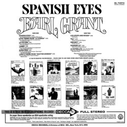 Spanish Eyes Trilha sonora (Various Artists, Earl Grant) - CD capa traseira