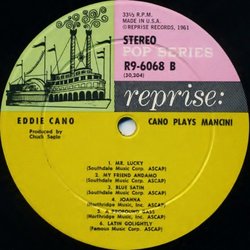 Cano Plays Mancini サウンドトラック (Eddie Cano, Henry Mancini) - CDインレイ