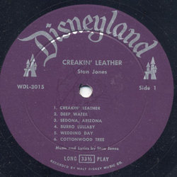 Creakin' Leather サウンドトラック (Various Artists, Stan Jones) - CDインレイ