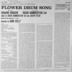 Flower Drum Song Ścieżka dźwiękowa (Oscar Hammerstein II, Richard Rodgers) - Tylna strona okladki plyty CD