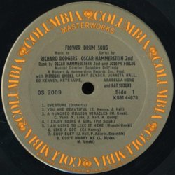 Flower Drum Song サウンドトラック (Oscar Hammerstein II, Richard Rodgers) - CDインレイ